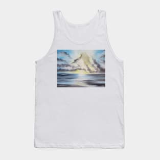 Light the Sky, Coastal Sunset, Blue Sunset, coastal living, coastal decor, beach decor, beach vibes, beach cottage Tank Top